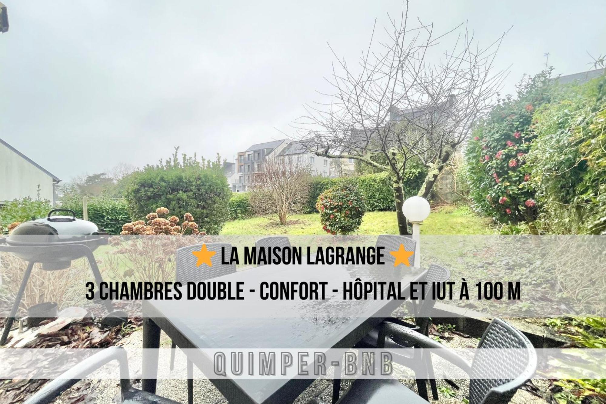 Maison Lagrange - 4 Chambres Quartier Iut Hopital Quimper Zewnętrze zdjęcie